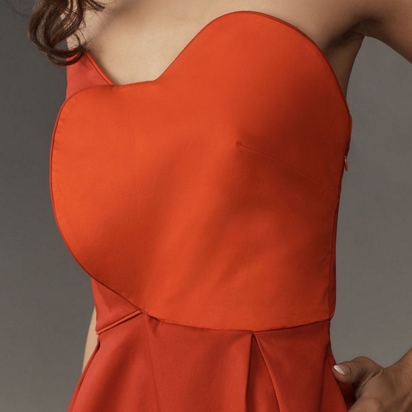 FARM Rio Strapless Red Heart Mini Dress - Picture 2 of 12